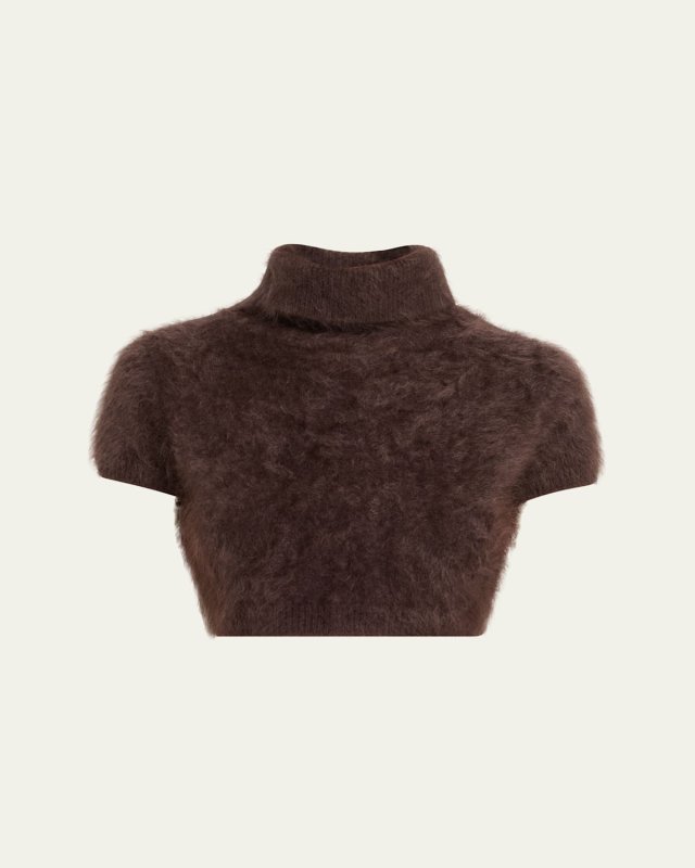 The Teddy Turtleneck Cropped Sweater